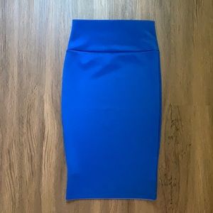 Royal blue pencil skirt